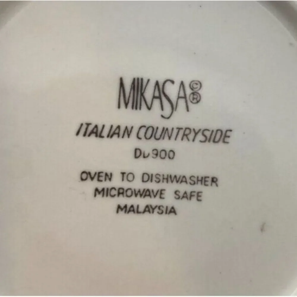 Mikasa Italian Countryside Teacup Cup &‎ Saucer Set (s)